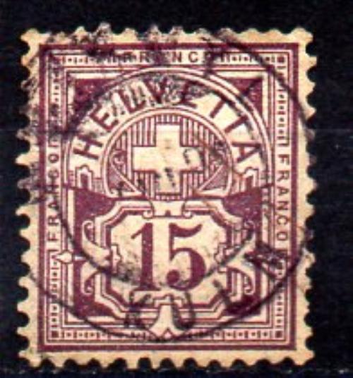 Suiza Año 1882/99 Nº 70 (o)